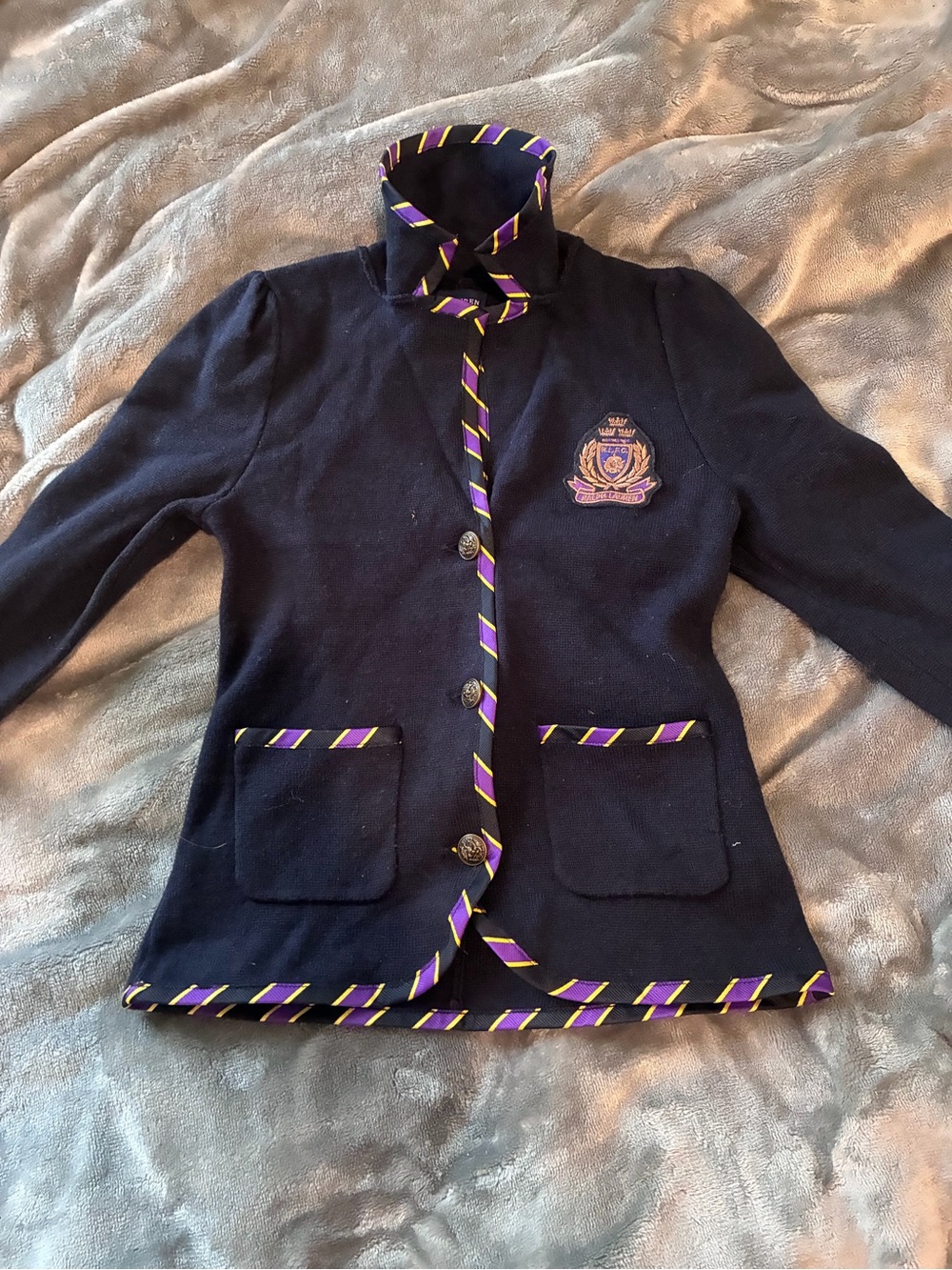 Classic Ralph Lauren Knit Sweater Jacket / Blazer